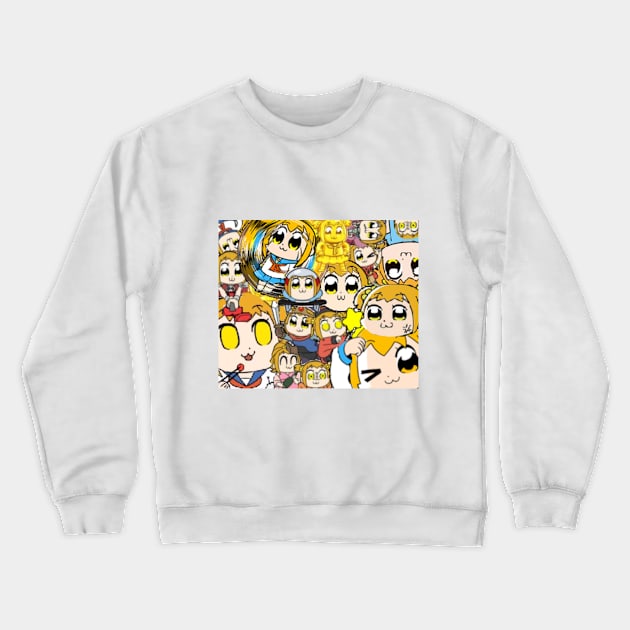 Pop Team Epic Popuko Crewneck Sweatshirt by animeluver